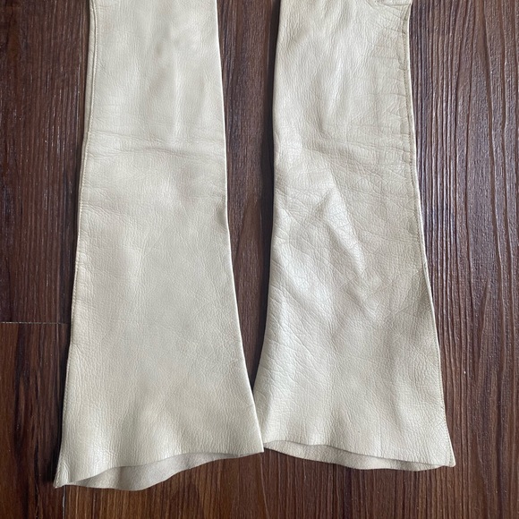 Neiman Marcus Accessories Vintage Ladies White Ivory Kid Goat